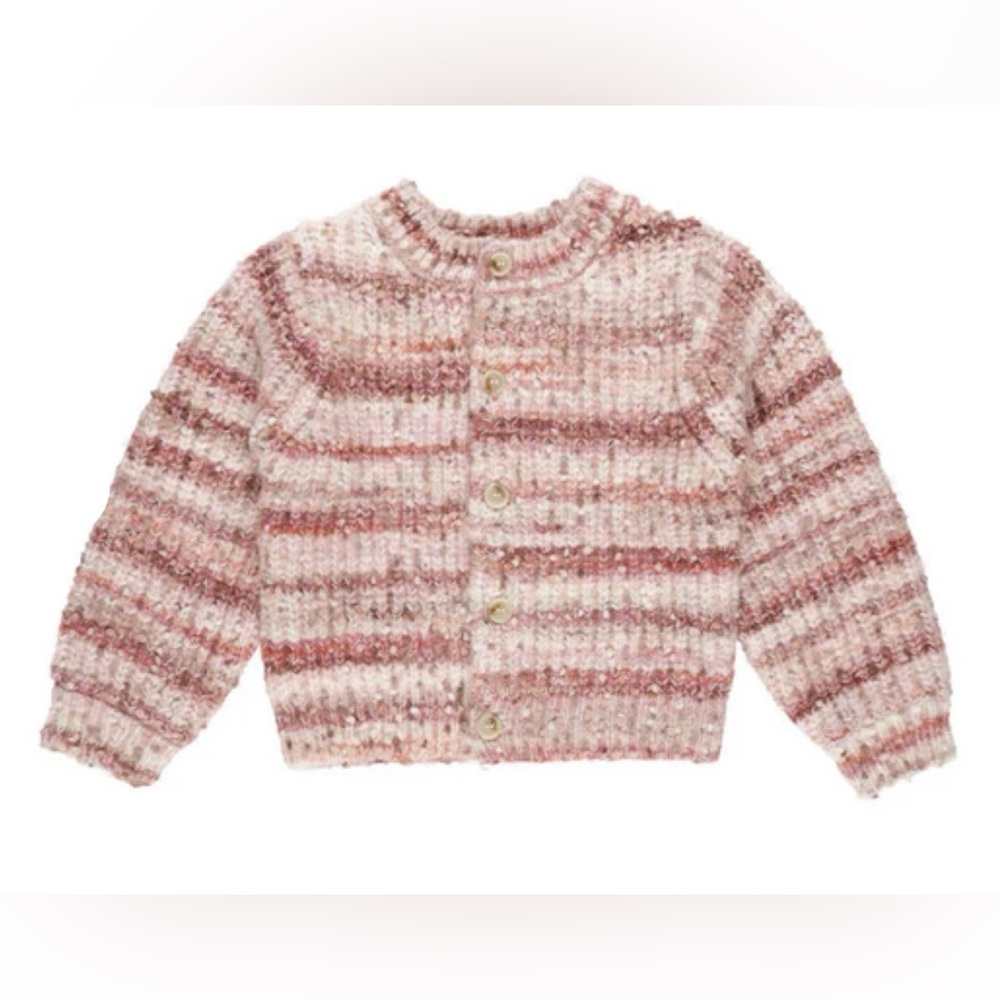 Rylee and Cru Pink Multi Stripe Cheyenne Cardigan